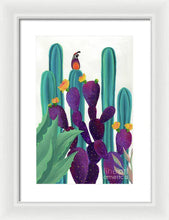 Load image into Gallery viewer, Quail Watch - Framed Print
