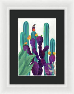 Quail Watch - Framed Print