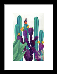 Quail Watch - Framed Print