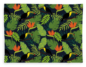 Toucan Jungle Pattern - Blanket