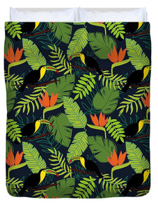 Toucan Jungle Pattern - Duvet Cover