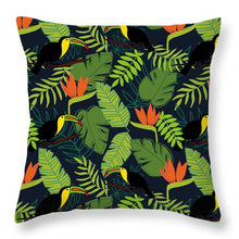 Load image into Gallery viewer, Toucan Jungle Pattern - Throw Pillow
