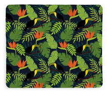 Load image into Gallery viewer, Toucan Jungle Pattern - Blanket
