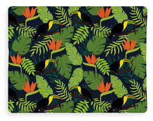 Load image into Gallery viewer, Toucan Jungle Pattern - Blanket
