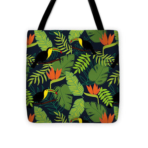 Toucan Jungle Pattern - Tote Bag