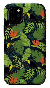 Toucan Jungle Pattern - Phone Case