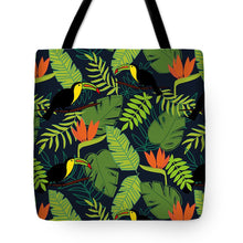 Load image into Gallery viewer, Toucan Jungle Pattern - Tote Bag
