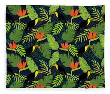 Load image into Gallery viewer, Toucan Jungle Pattern - Blanket
