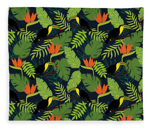 Toucan Jungle Pattern - Blanket