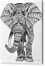 Load image into Gallery viewer, Tribal Elephant Mandala - Acrylic Print
