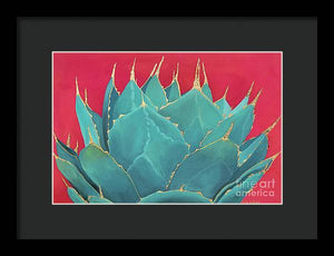 Turquoise Fire - Framed Print