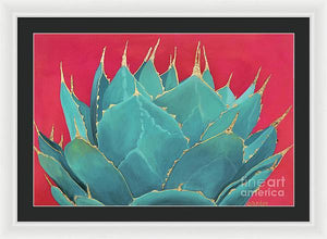 Turquoise Fire - Framed Print