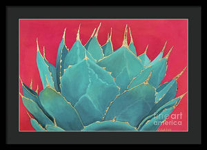 Turquoise Fire - Framed Print