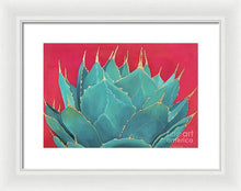 Load image into Gallery viewer, Turquoise Fire - Framed Print
