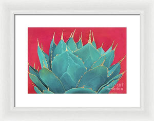 Turquoise Fire - Framed Print