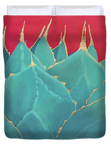 Turquoise Fire - Duvet Cover