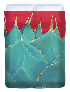 Turquoise Fire - Duvet Cover