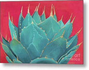 Turquoise Fire - Metal Print