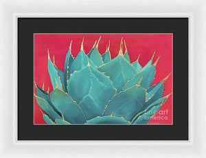Turquoise Fire - Framed Print