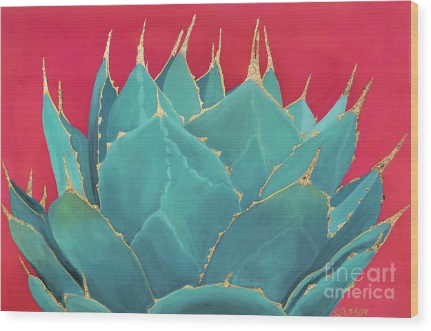 Turquoise Fire - Wood Print