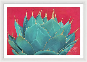Turquoise Fire - Framed Print