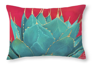 Turquoise Fire - Throw Pillow
