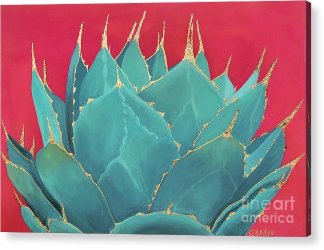 Turquoise Fire - Acrylic Print