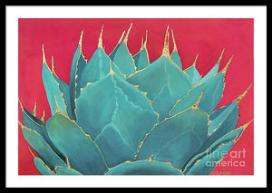 Turquoise Fire - Framed Print