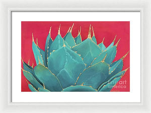 Turquoise Fire - Framed Print