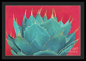 Turquoise Fire - Framed Print