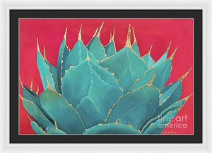 Turquoise Fire - Framed Print