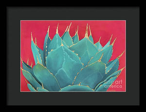 Turquoise Fire - Framed Print