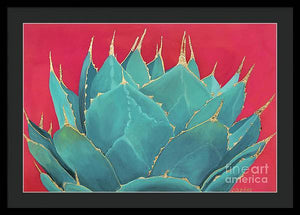 Turquoise Fire - Framed Print