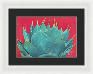 Turquoise Fire - Framed Print