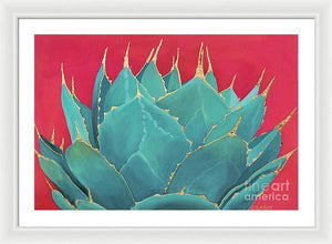 Turquoise Fire - Framed Print