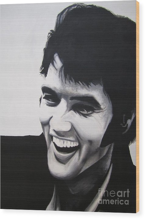 Young Elvis - Wood Print