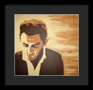 Young Johnny Cash - Framed Print