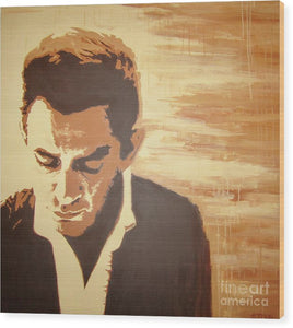 Young Johnny Cash - Wood Print
