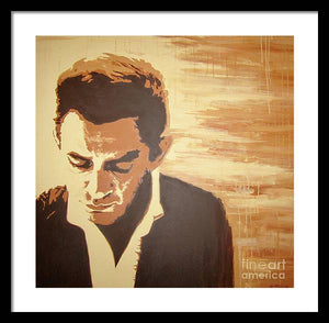 Young Johnny Cash - Framed Print