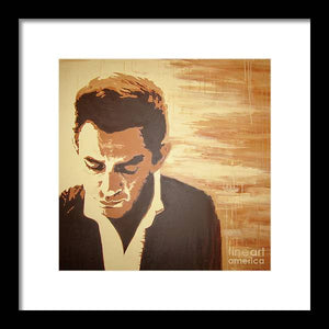 Young Johnny Cash - Framed Print