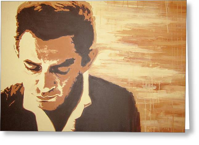 Young Johnny Cash - Greeting Card